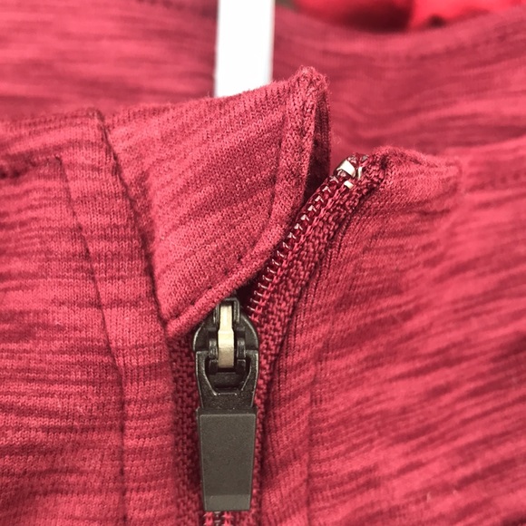 Jockey Sports Long Sleeve Brushed Back Tech Jersey, Zinfandel, Size Medium - Picture 4 of 14